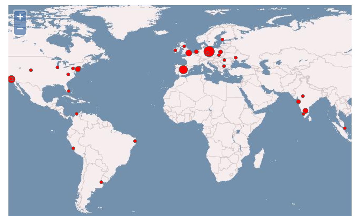 2013 team locations