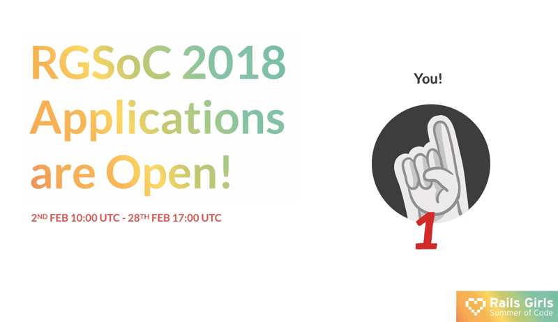 RGSoC 2018 Applications are open! (illustration by Rebecca Conrad and Ana Sofia Pinho)